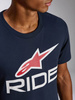 Koszulka T-Shirt Alpinestars Ride 4.0 navy/red