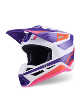 Kask Alpinestars S-M3 Heat white/purple/pink
