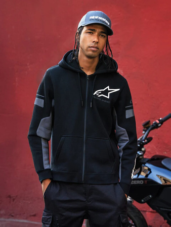 Bluza z kapturem Alpinestars Esemex Zip black