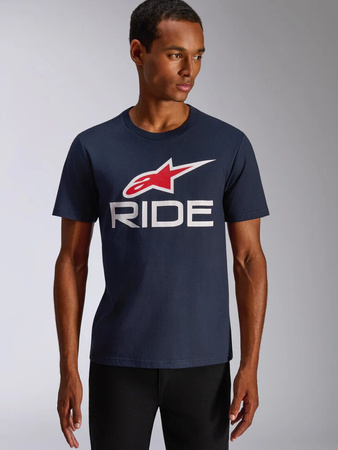 Koszulka T-Shirt Alpinestars Ride 4.0 navy/red