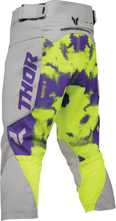 Spodnie juniorskie Thor Launchmode Bleach gray/acid