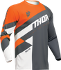 Bluza juniorska Thor Sector Checker charcoal/orange