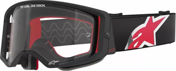 Gogle Alpinestars Supertech Corp ABS Vision black/red clear