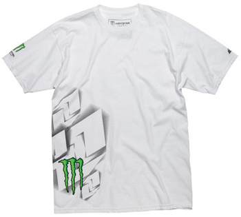 Koszulka T-Shirt One Industries Monster Energy Crisis white