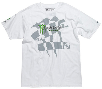 Koszulka T-Shirt One Industries Monster Energy Dazed white