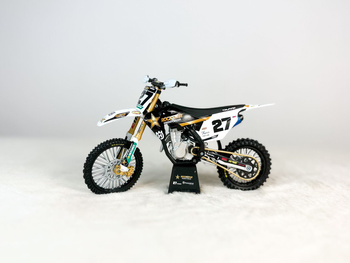 Model motocykla Husqvarna FC 450 Malcolm Stewart #27 1:12 New Ray