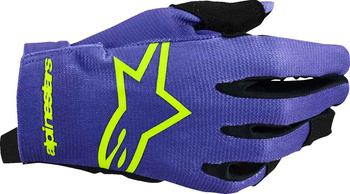 Rękawice Juniorskie Alpinestars Radar purple/yellow